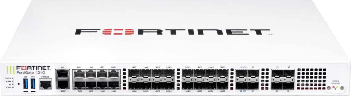 FortiGate 401G front panel